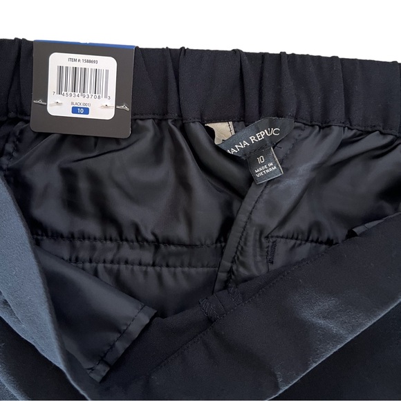 Banana Republic Black Tapered Leg Ankle Pants size 10 New With Tags. - Picture 4 of 5